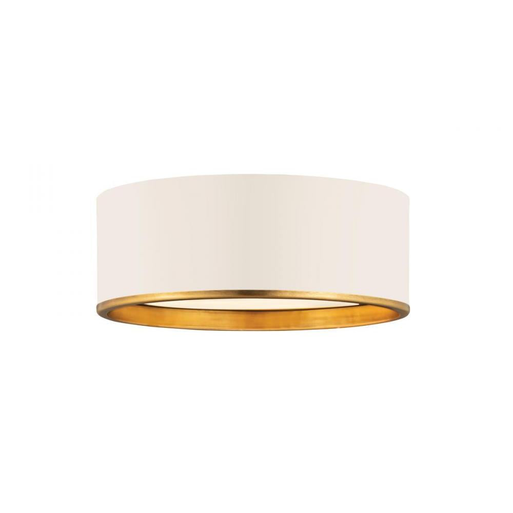 3 Light Flush Mount Light-Matte White