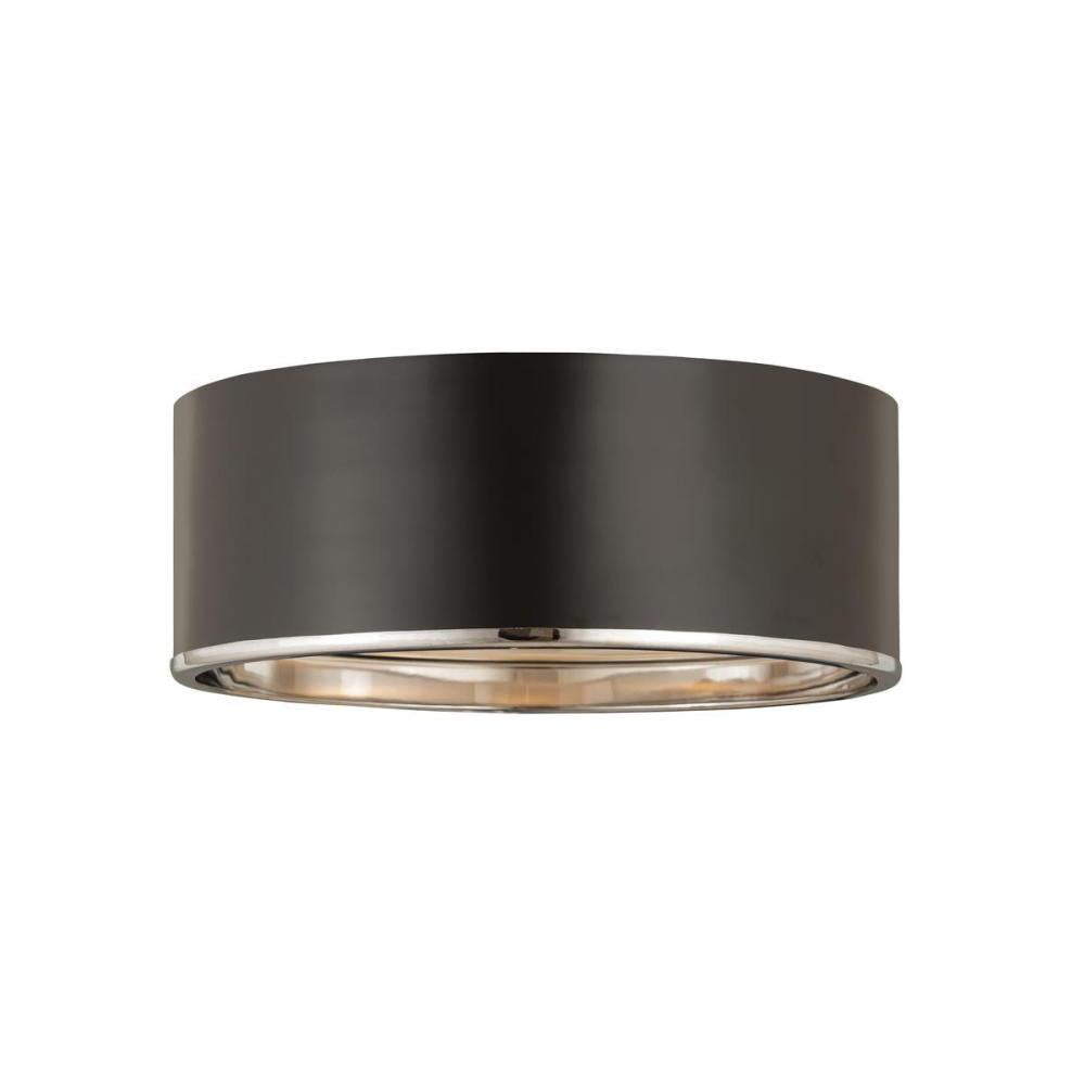4 Light Flush Mount Light-Matte Black