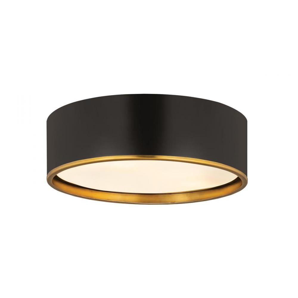 4 Light Flush Mount Light-Matte Black