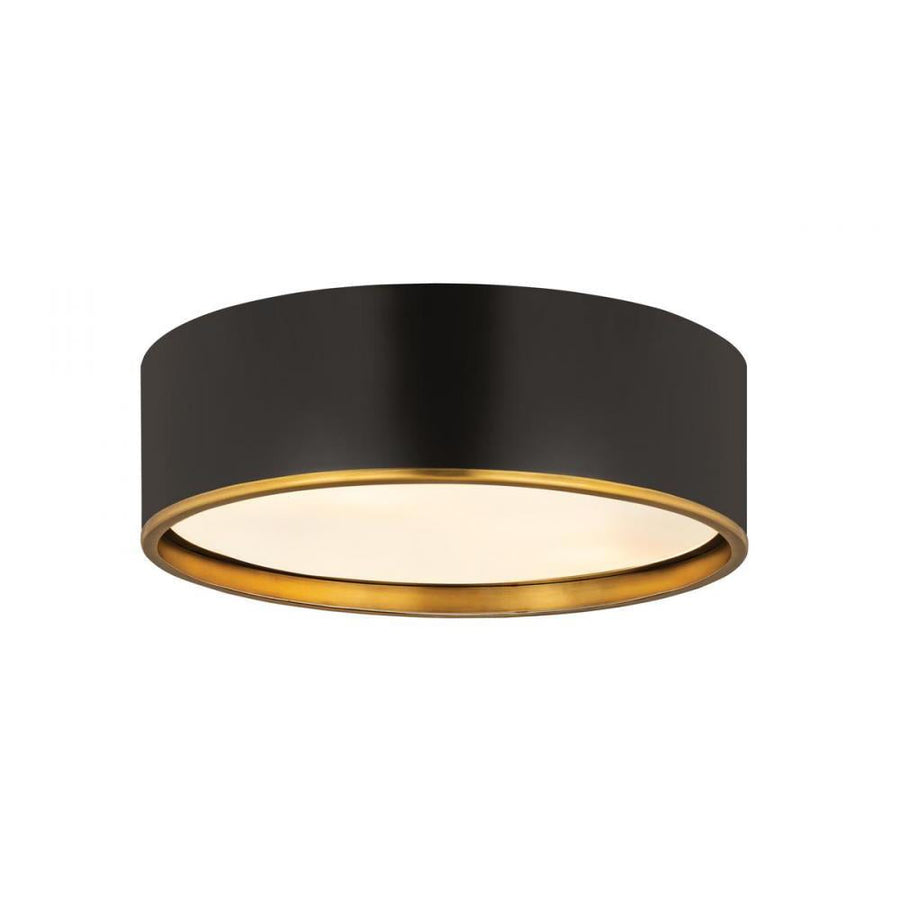 4 Light Flush Mount Light-Matte Black