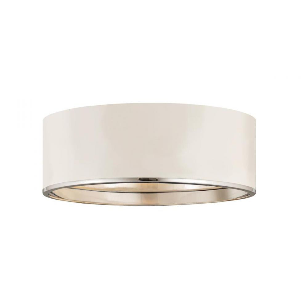 4 Light Flush Mount Light-Matte White