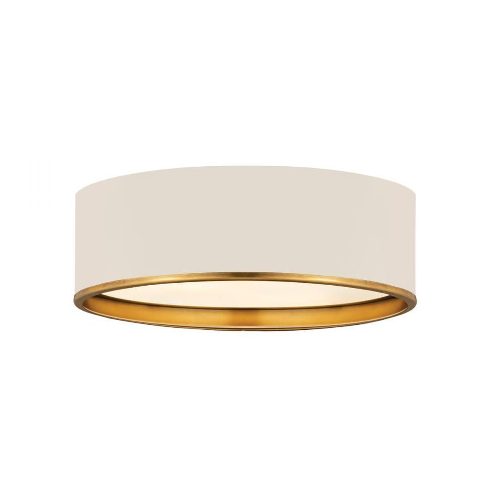 4 Light Flush Mount Light-Matte White