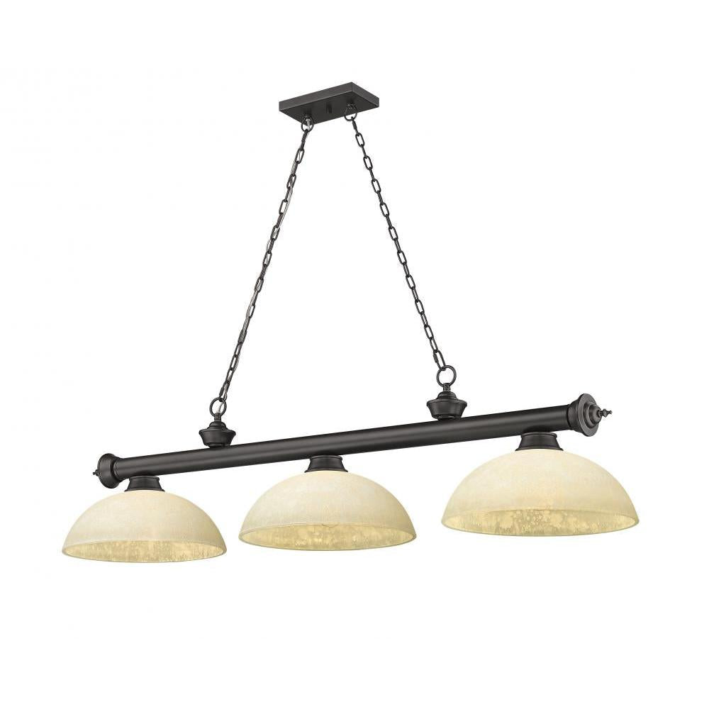 3 Light Billiard Table Light -Golden Mottle