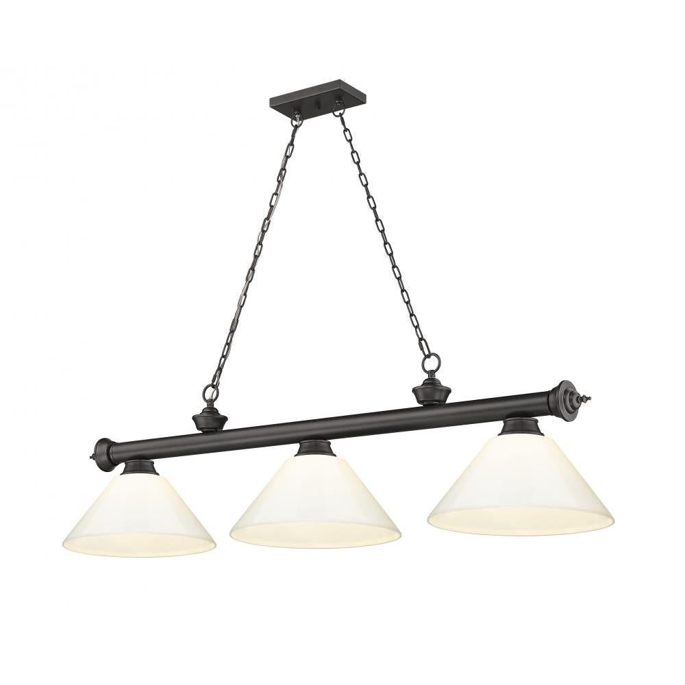 3 Light Billiard Table Light -White