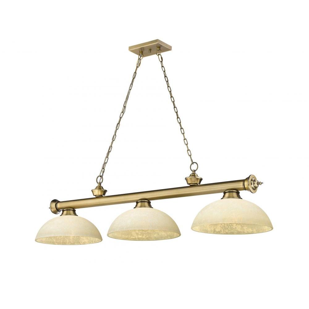 3 Light Billiard Table Light -Golden Mottle
