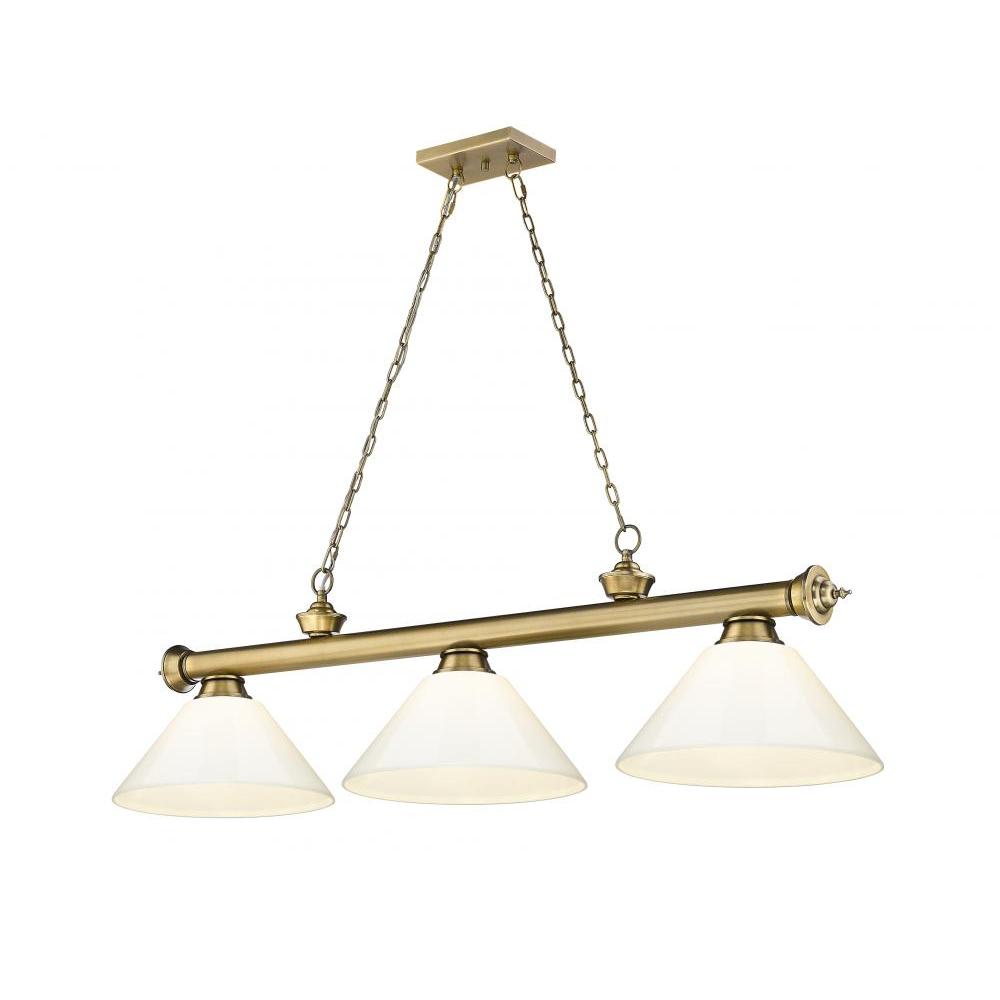 3 Light Billiard Table Light -White