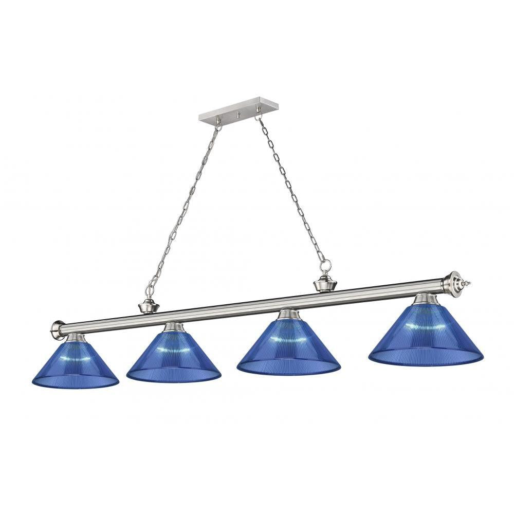 4 Light Billiard Table Light -Dark Blue