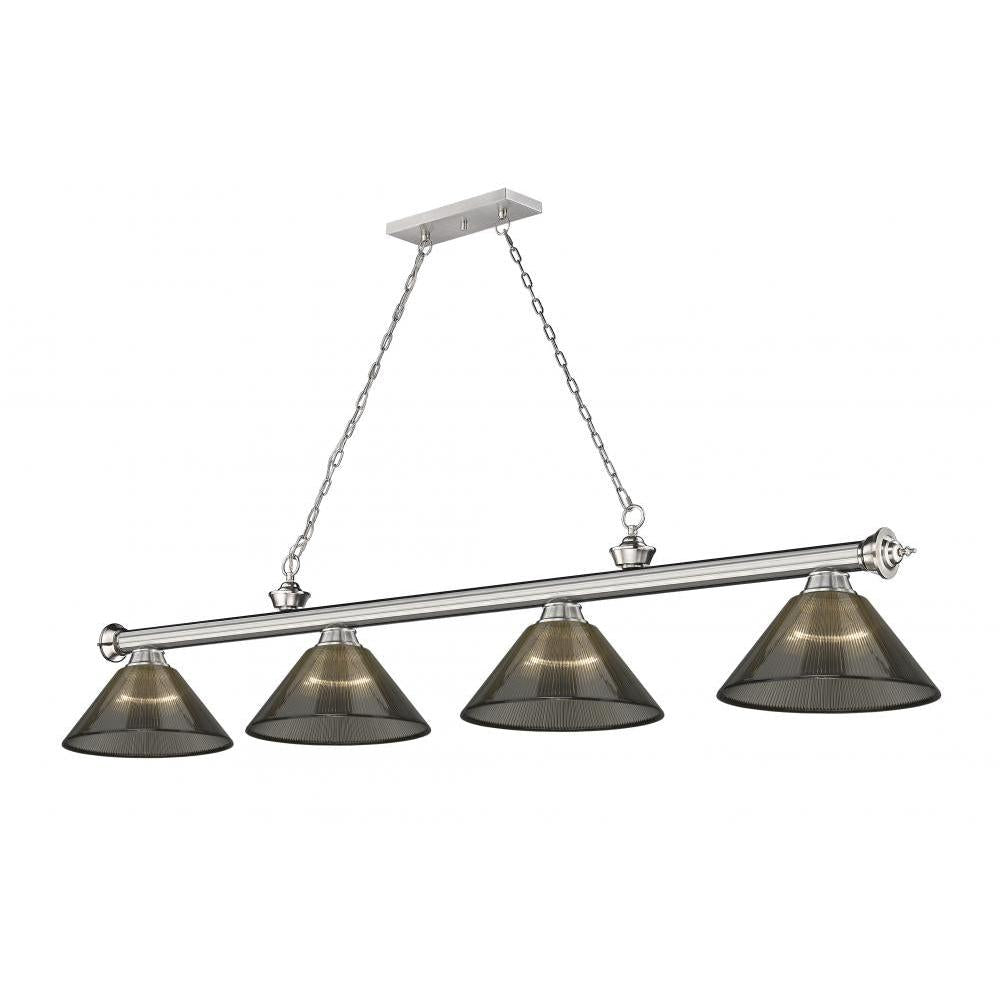 4 Light Billiard Table Light -Smoke