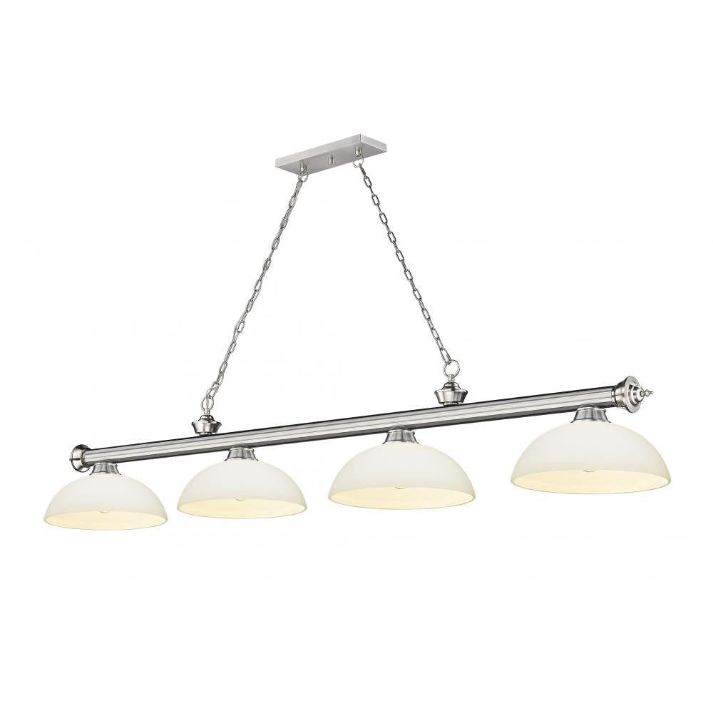 4 Light Billiard Table Light -Matte Opal