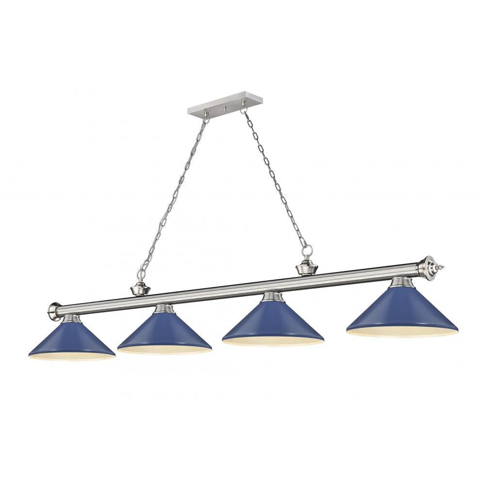 4 Light Billiard Table Light -Navy Blue