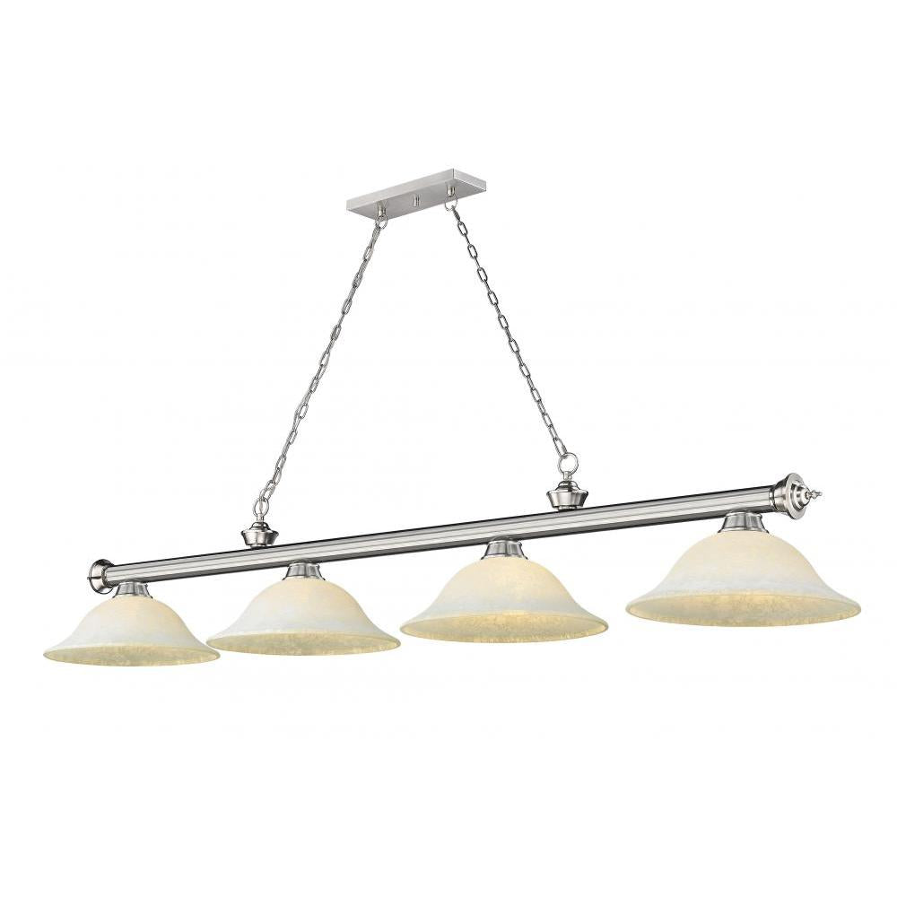 4 Light Billiard Table Light -White Mottle
