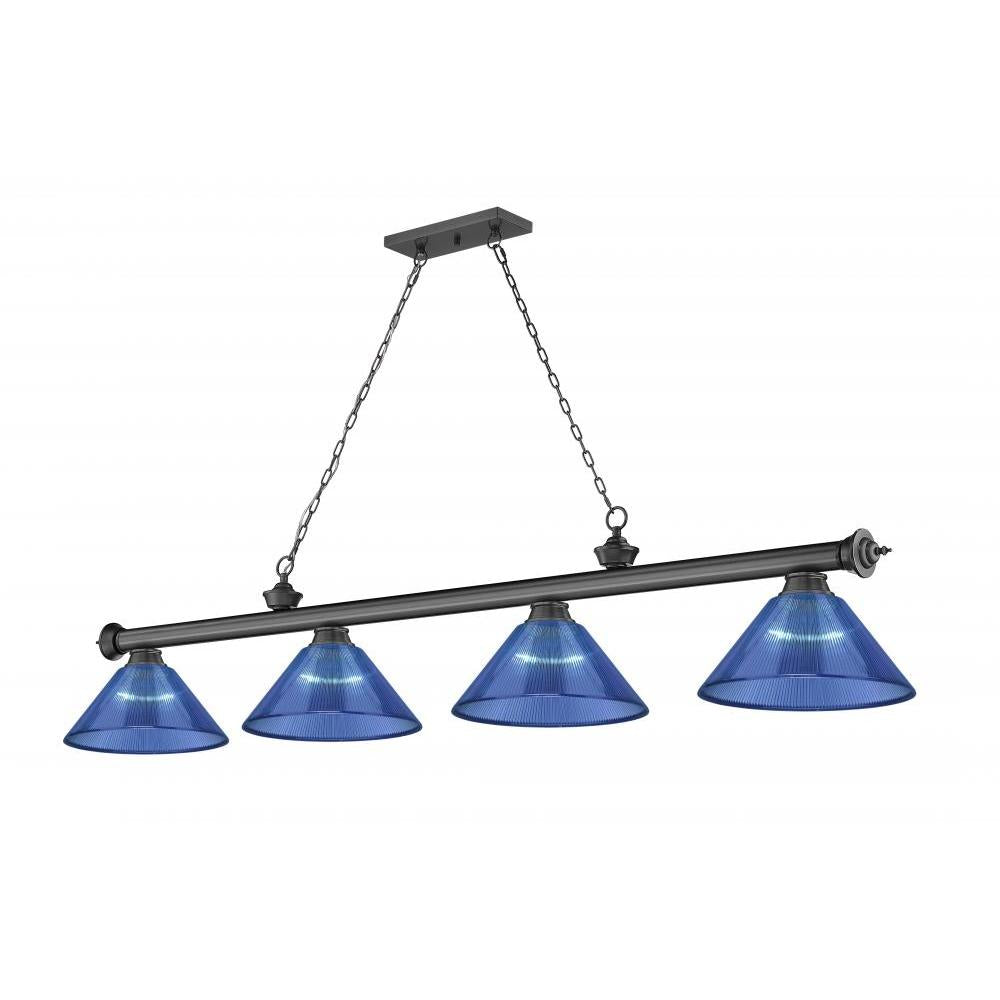4 Light Billiard Table Light -Dark Blue