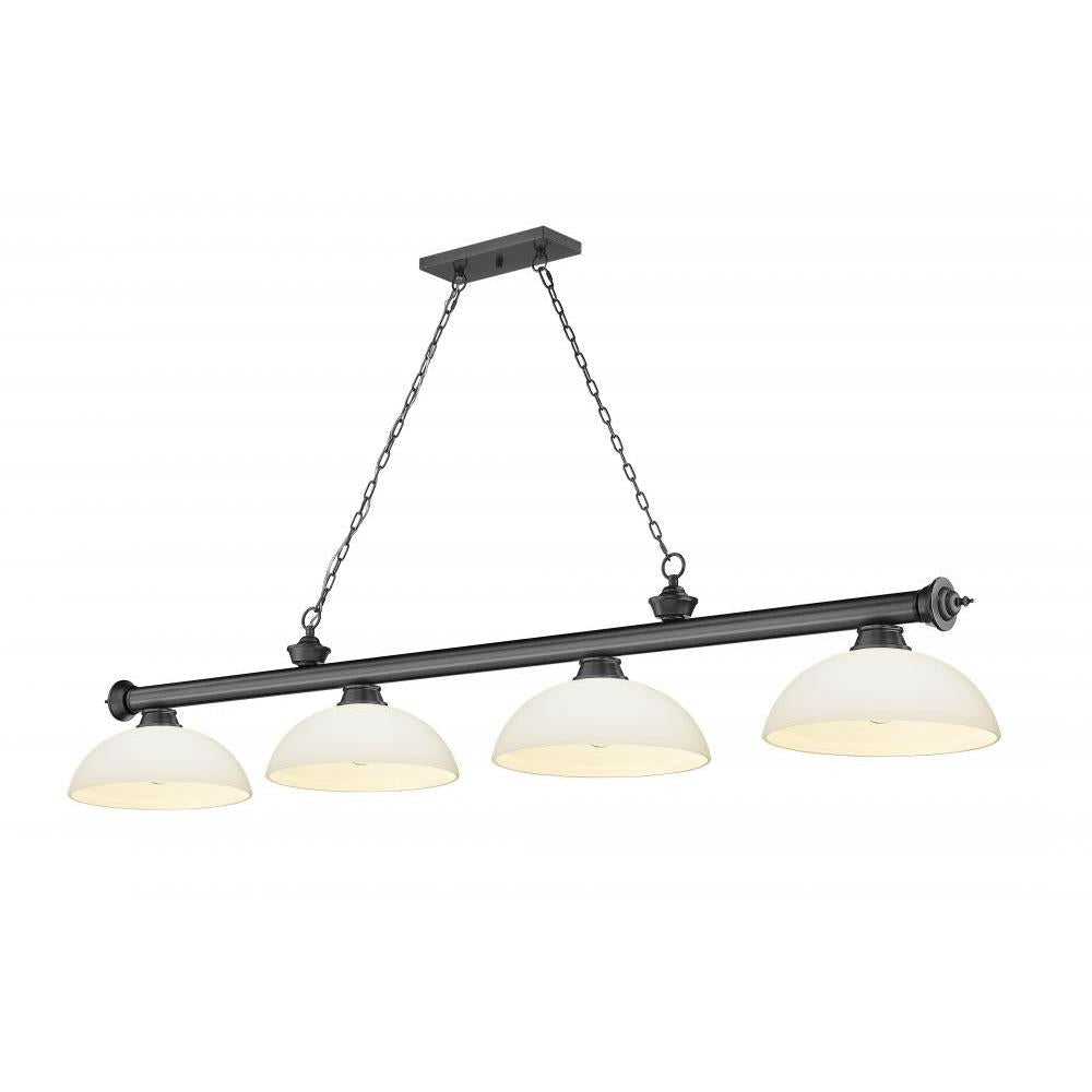 4 Light Billiard Table Light -Matte Opal