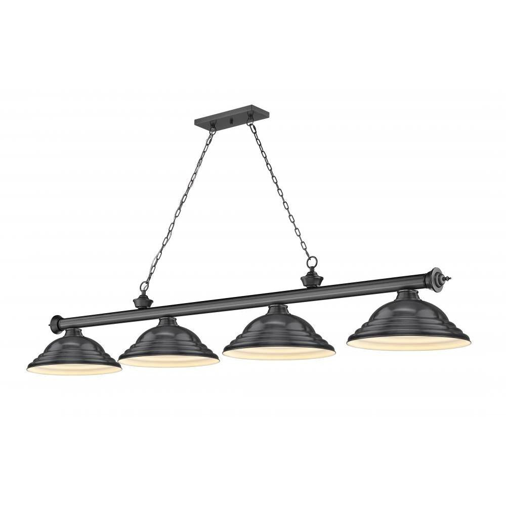 4 Light Billiard Table Light -Bronze Plate