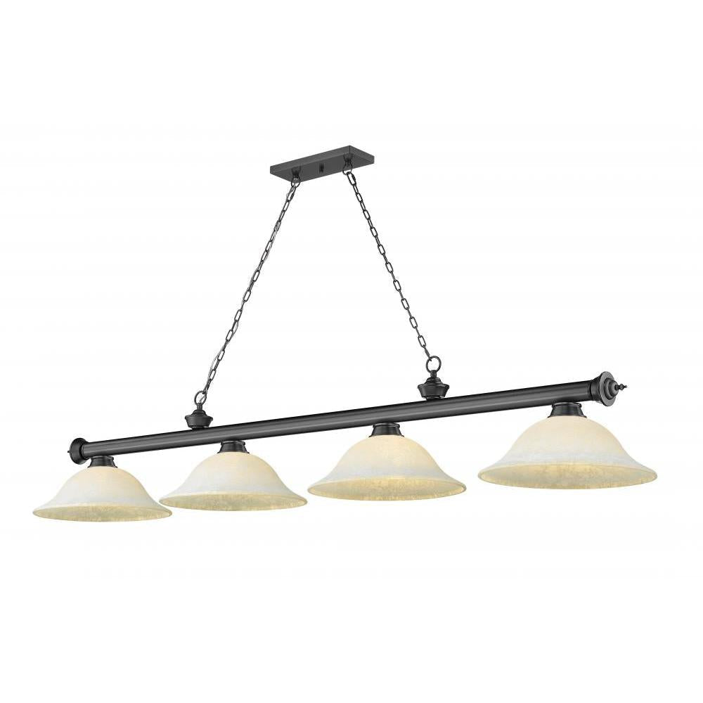 4 Light Billiard Table Light -White Mottle