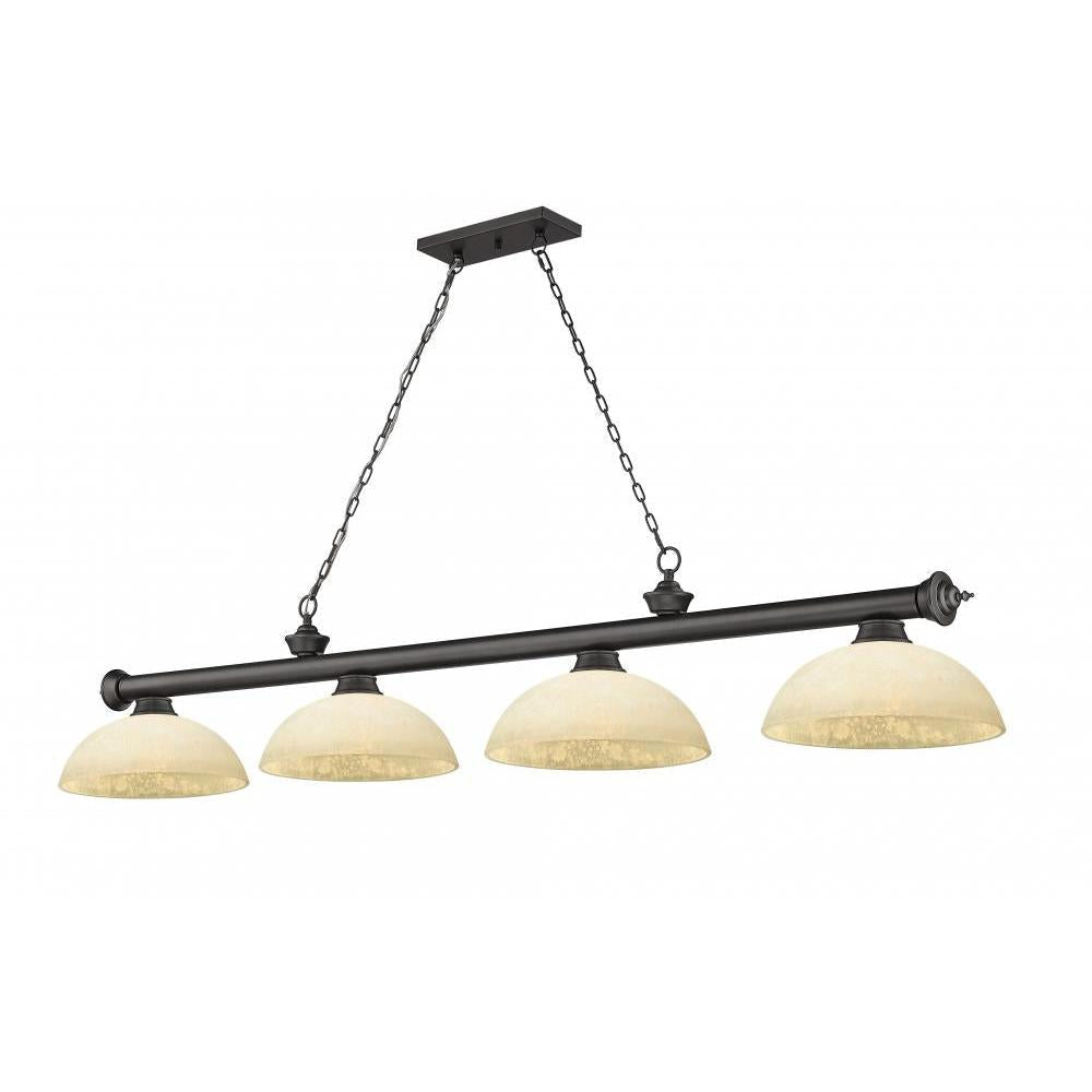 4 Light Billiard Table Light -Golden Mottle