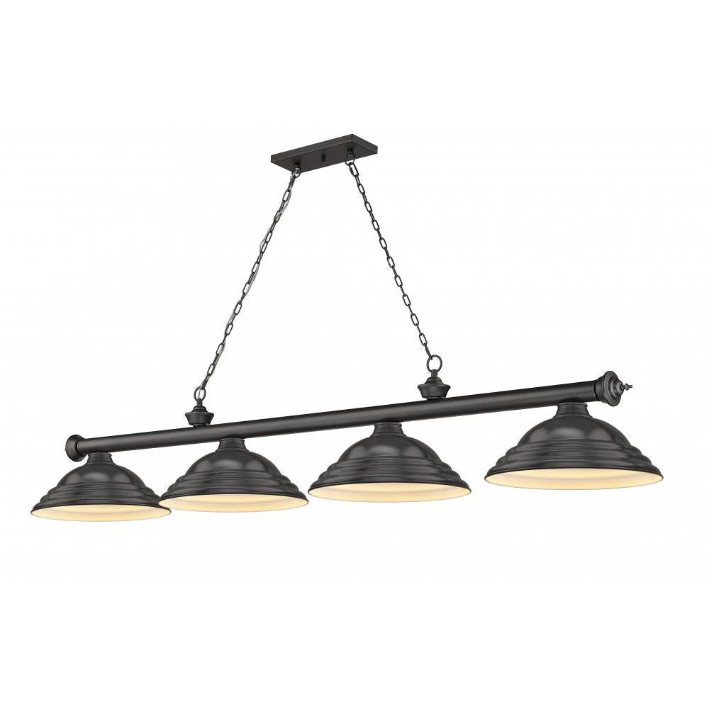4 Light Billiard Table Light -Bronze