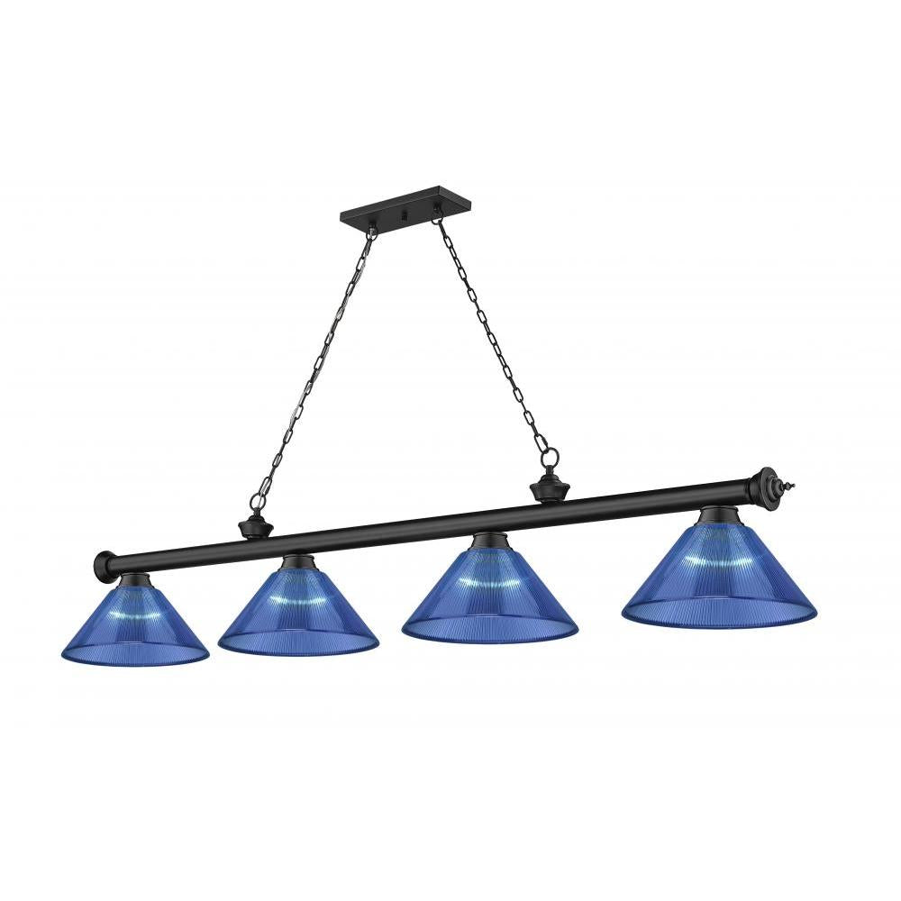 4 Light Billiard Table Light -Dark Blue