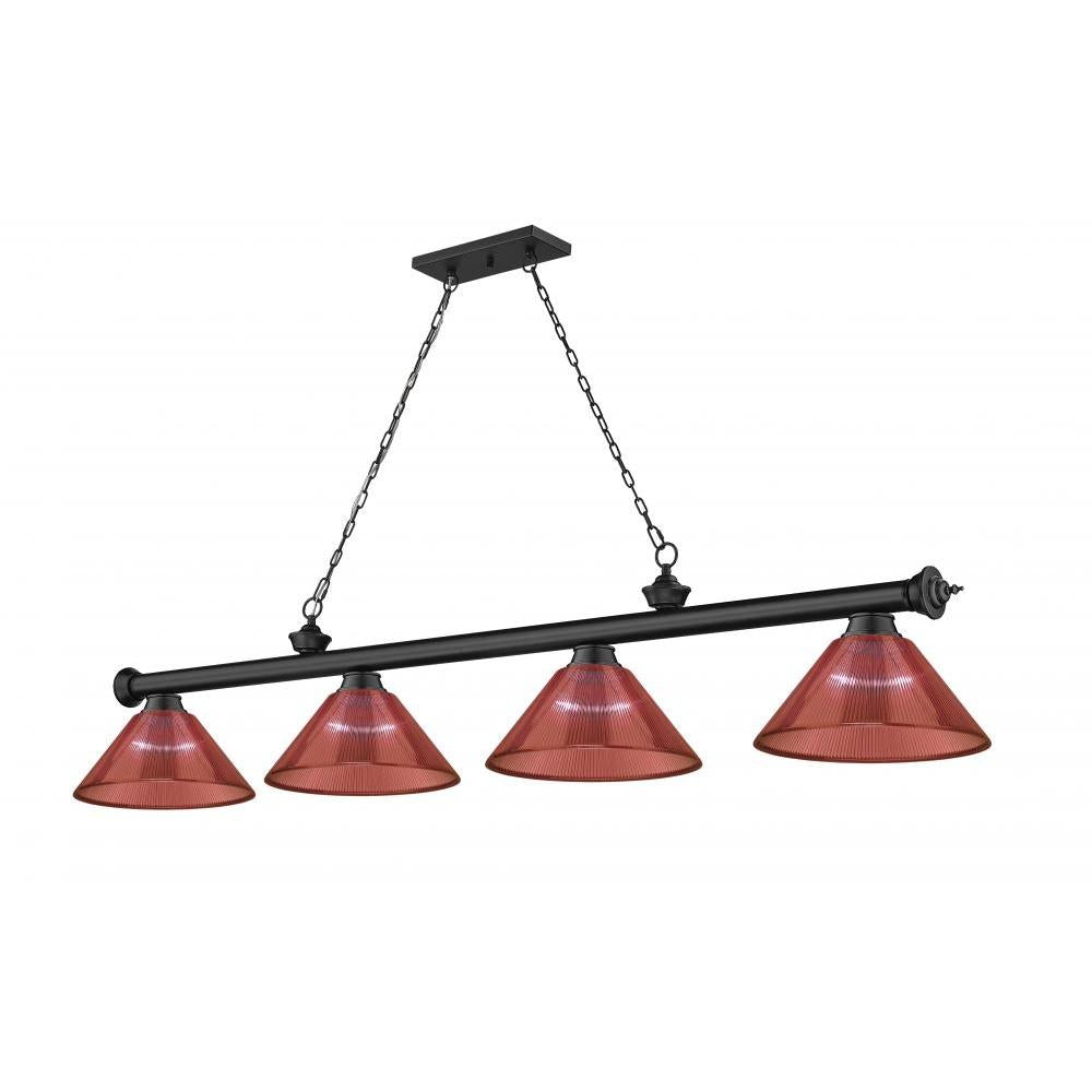 4 Light Billiard Table Light -Red