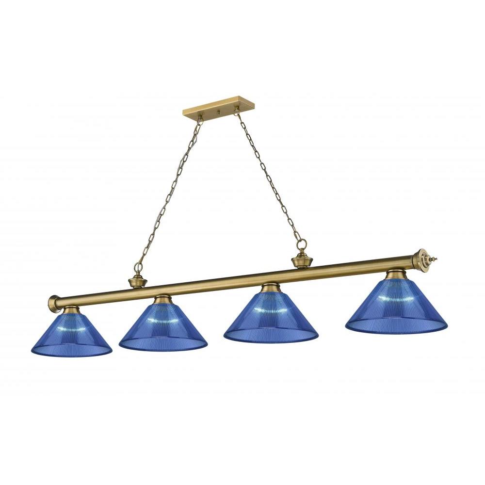 4 Light Billiard Table Light -Dark Blue