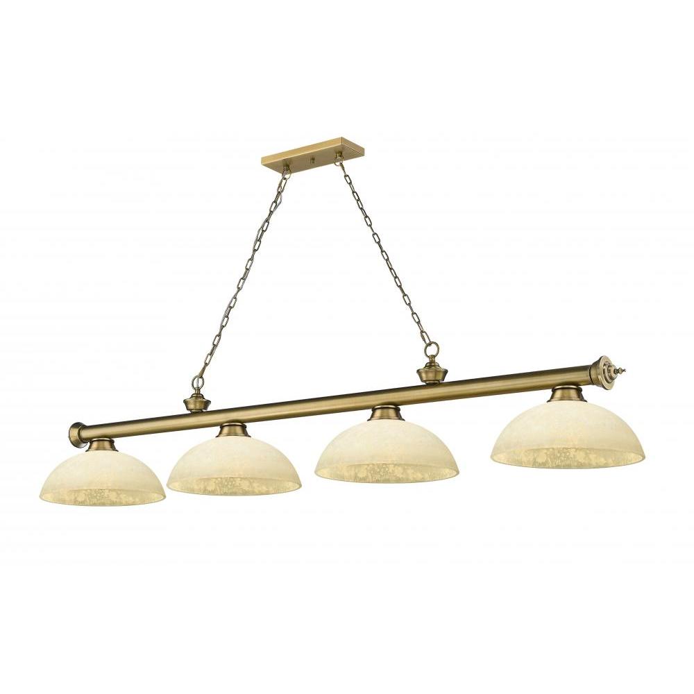 4 Light Billiard Table Light -Golden Mottle