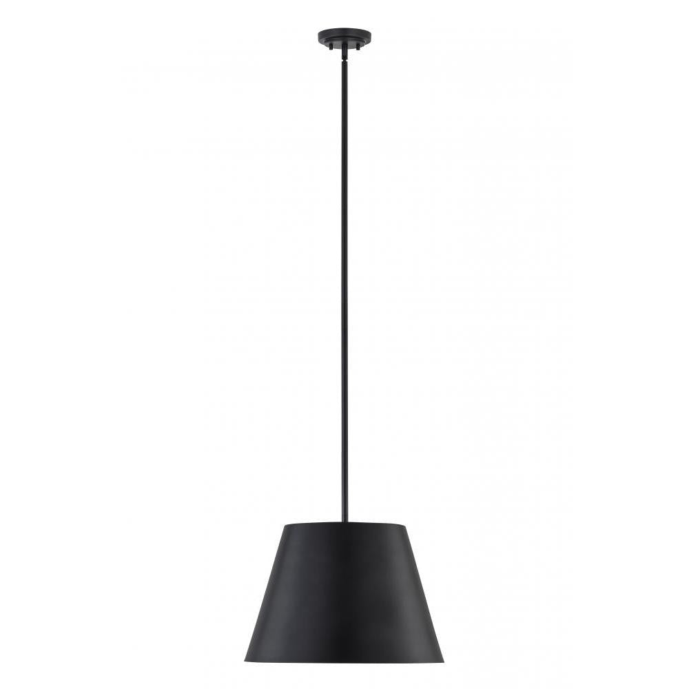 1 Light Pendant-Matte Black
