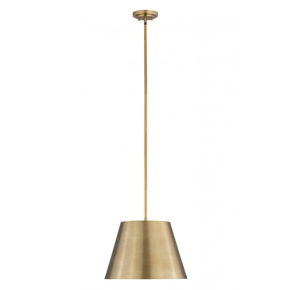 1 Light Pendant-Rubbed Brass
