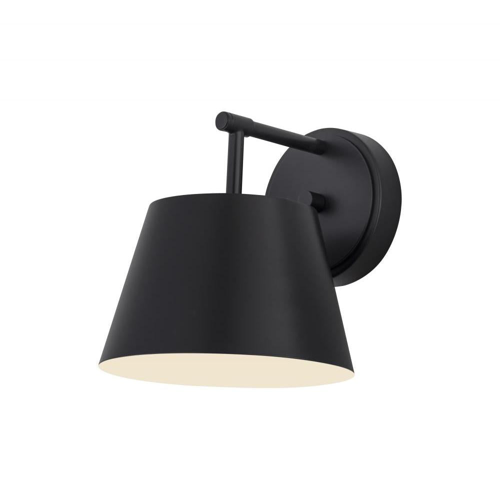 1 Light Wall Sconce-Matte Black