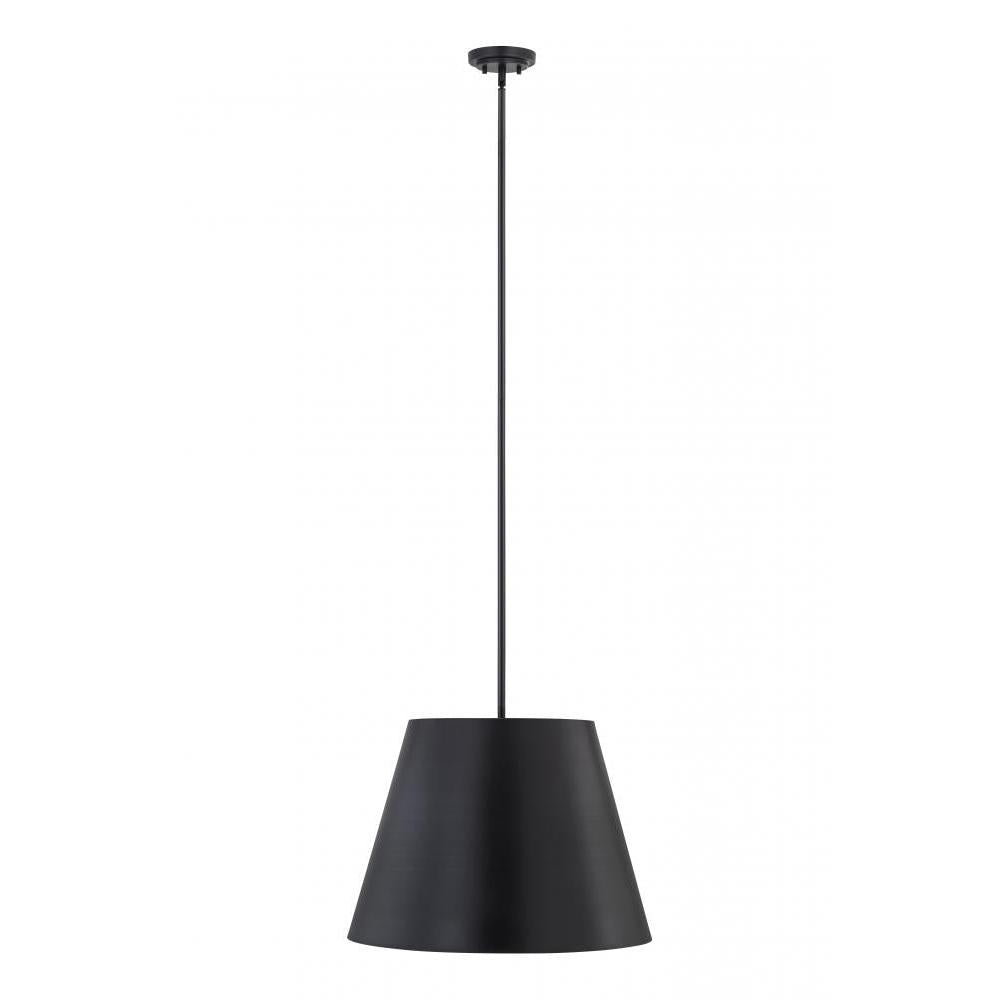 1 Light Pendant-Matte Black