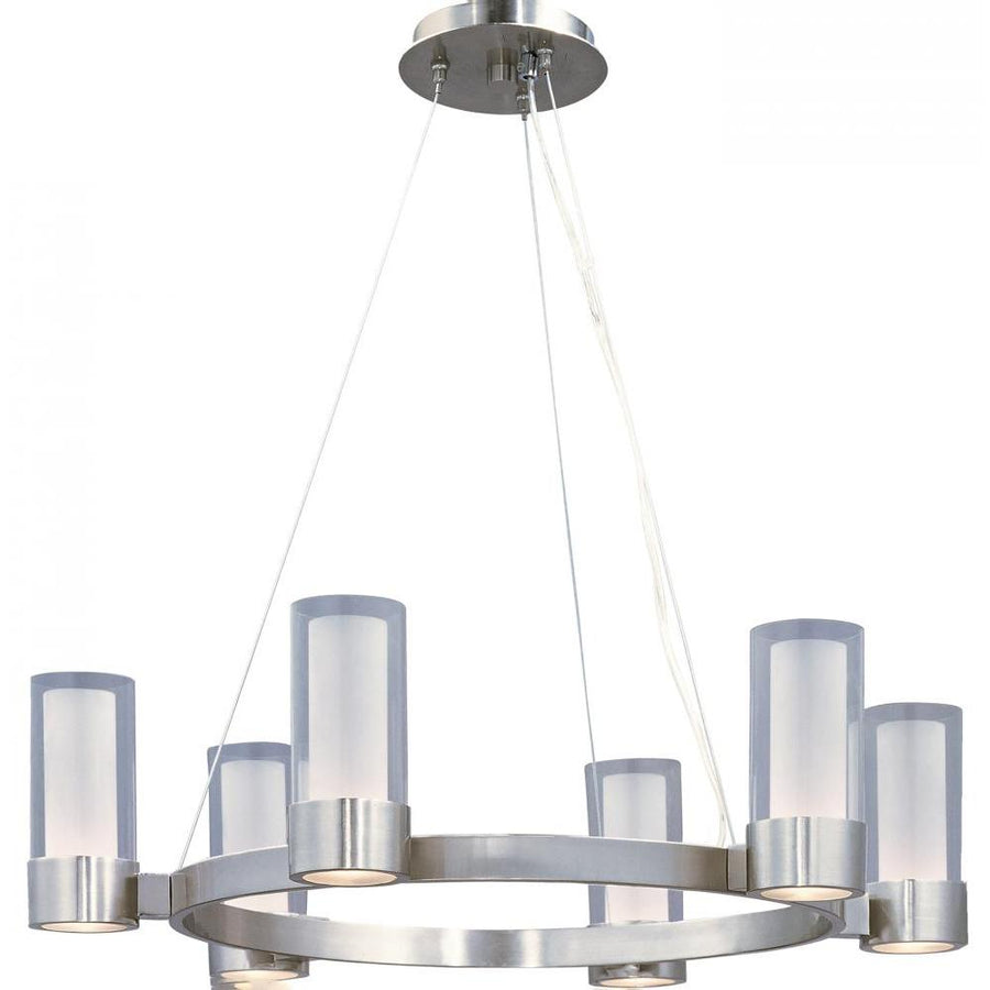 Silo 27 Inch Semi Flush Mount Light – Polished Chrome