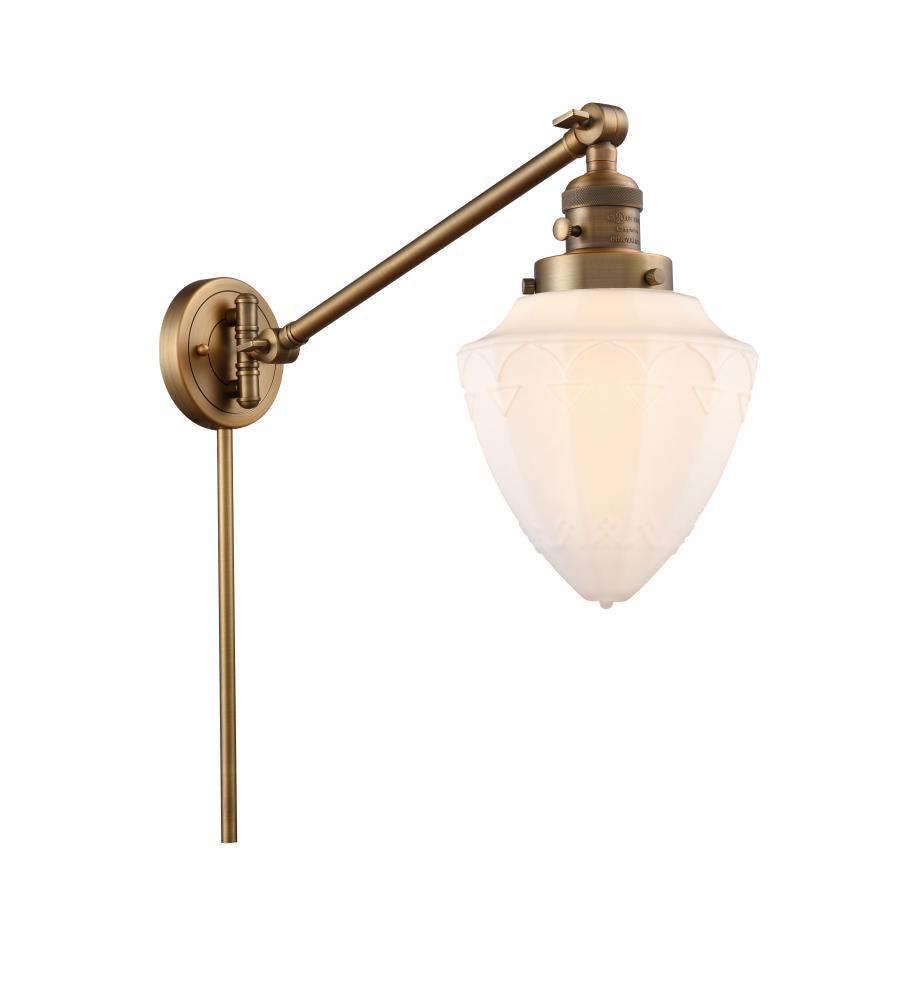 Innovations Lighting BULLET 237-BB-G661-7 Sconce Art Deco - Brass