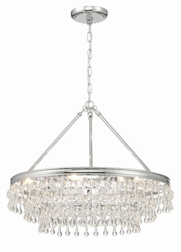 Crystorama CALYPSO 237-CH Chandelier Modern - Polished Chrome