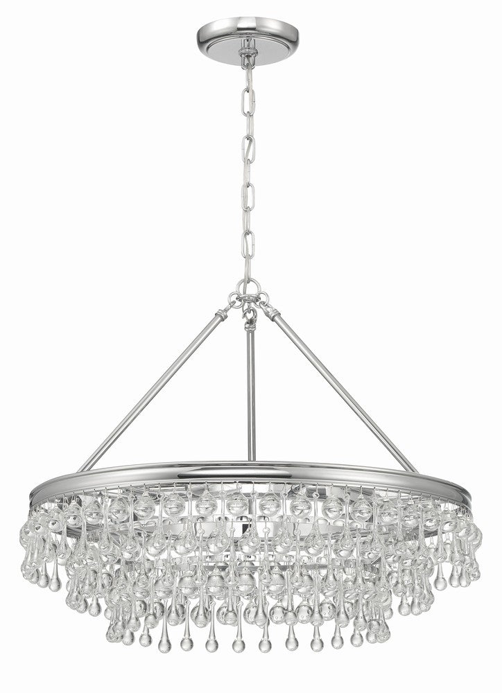 Crystorama CALYPSO 237-CH Chandelier Modern - Polished Chrome