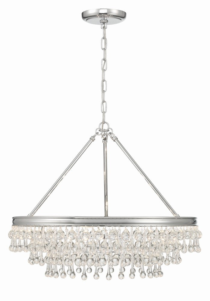 Crystorama CALYPSO 237-CH Chandelier Modern - Polished Chrome