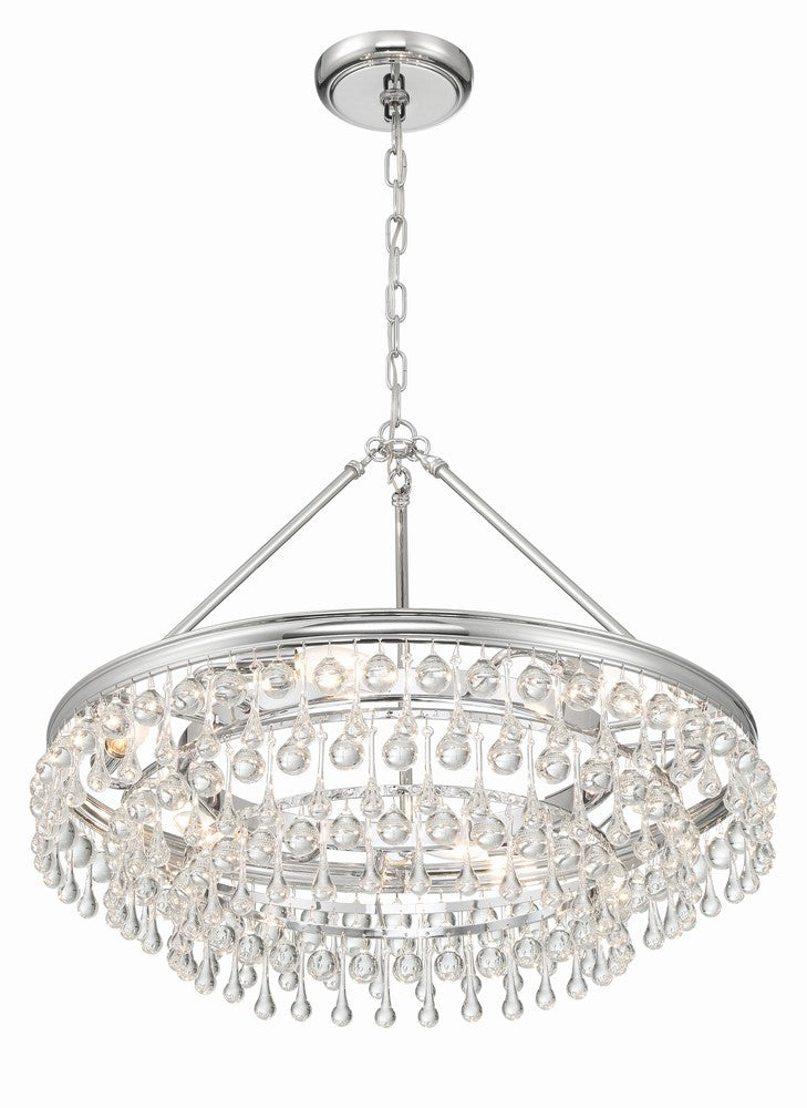 Crystorama CALYPSO 237-CH Chandelier Modern - Polished Chrome