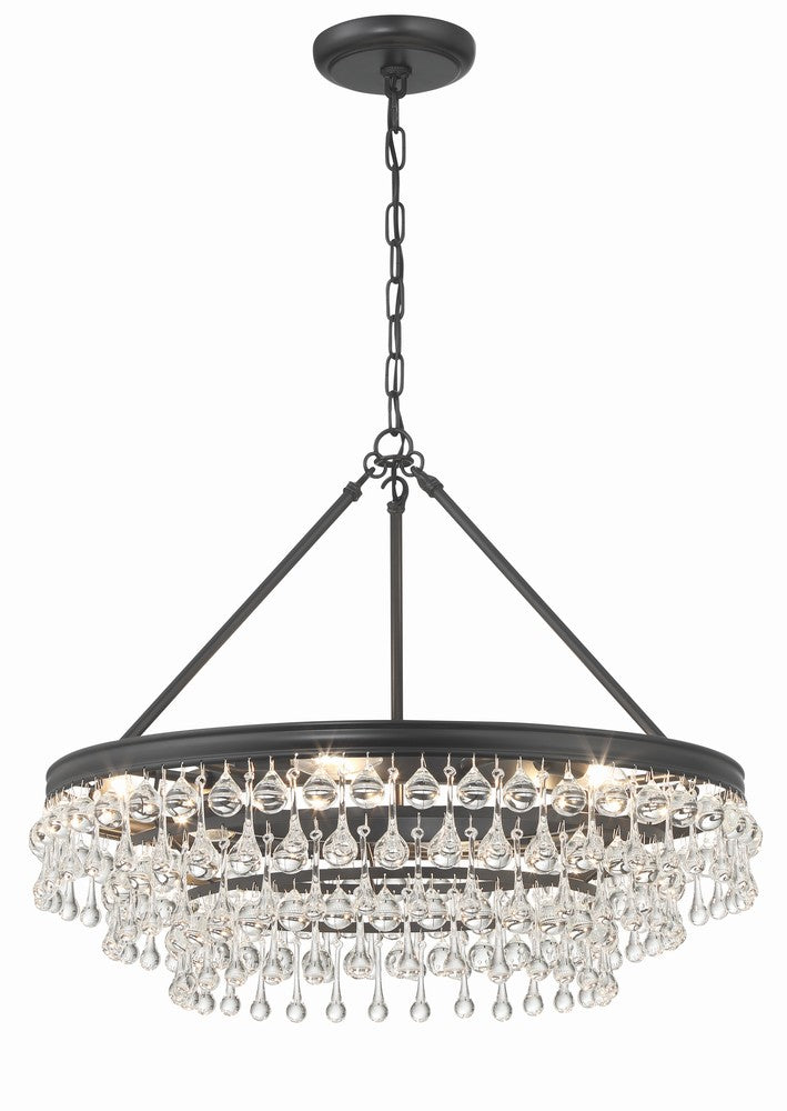 Crystorama CALYPSO 237-MK Chandelier Modern - Matte Black