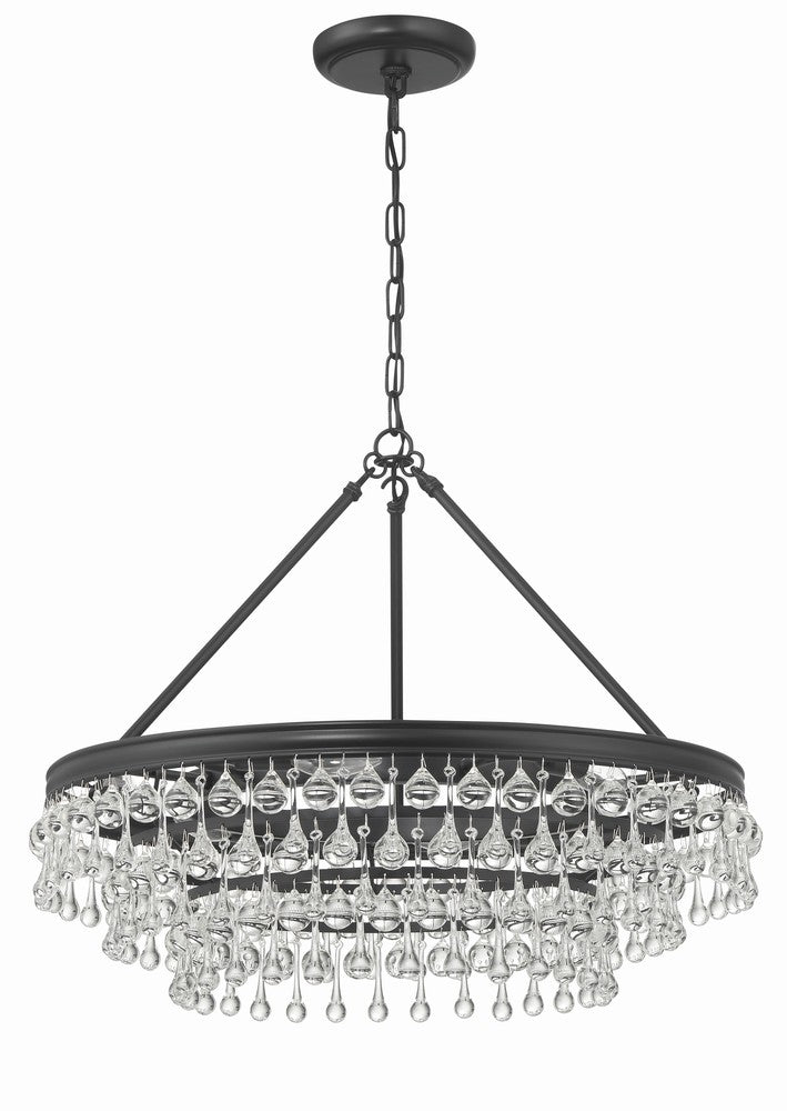 Crystorama CALYPSO 237-MK Chandelier Modern - Matte Black