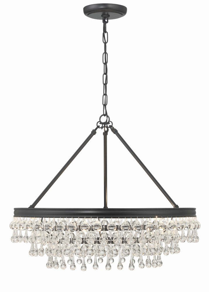 Crystorama CALYPSO 237-MK Chandelier Modern - Matte Black