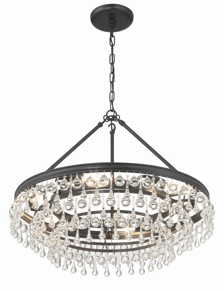 Crystorama CALYPSO 237-MK Chandelier Modern - Matte Black