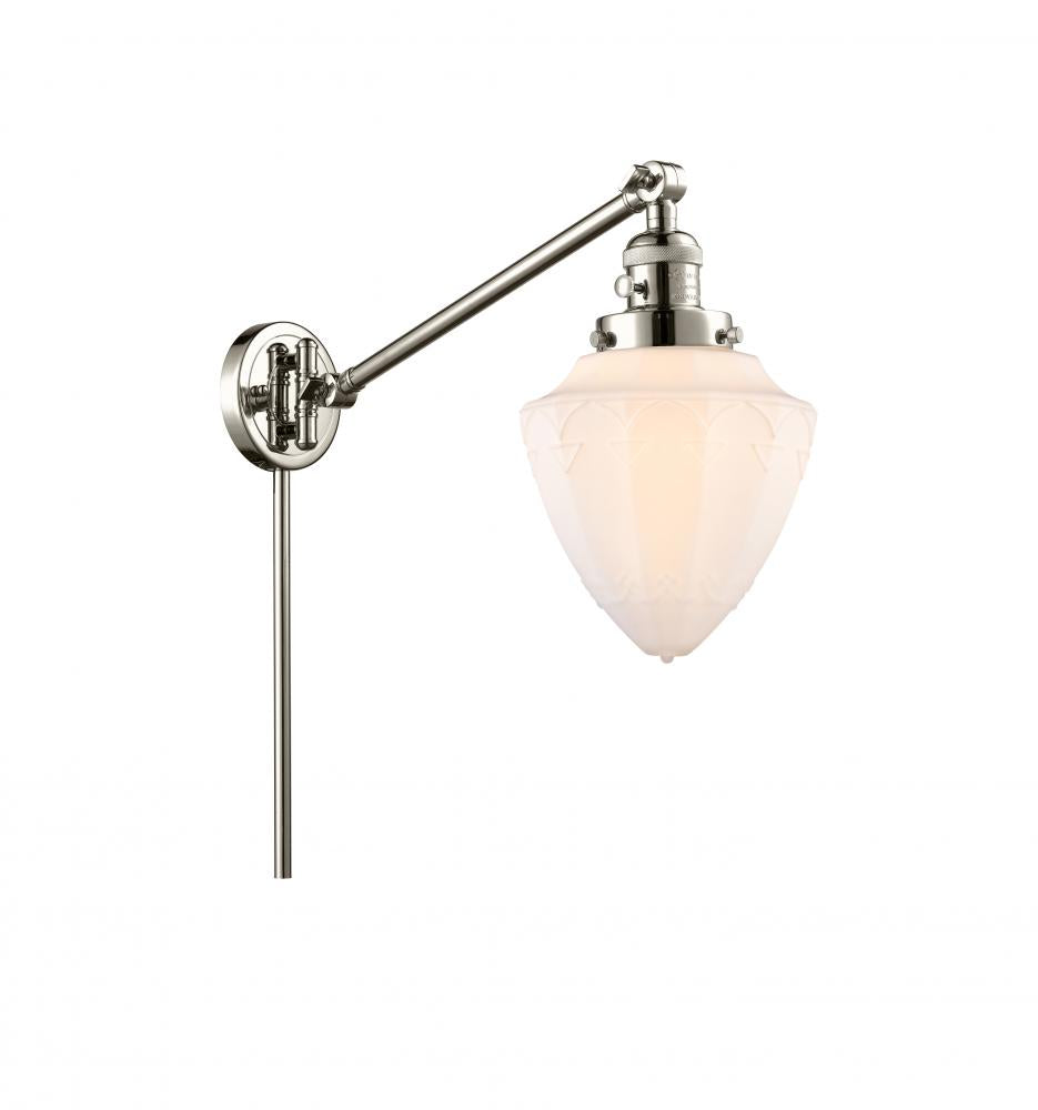 Innovations Lighting BULLET 237-PN-G661-7 Sconce Art Deco - Nickel