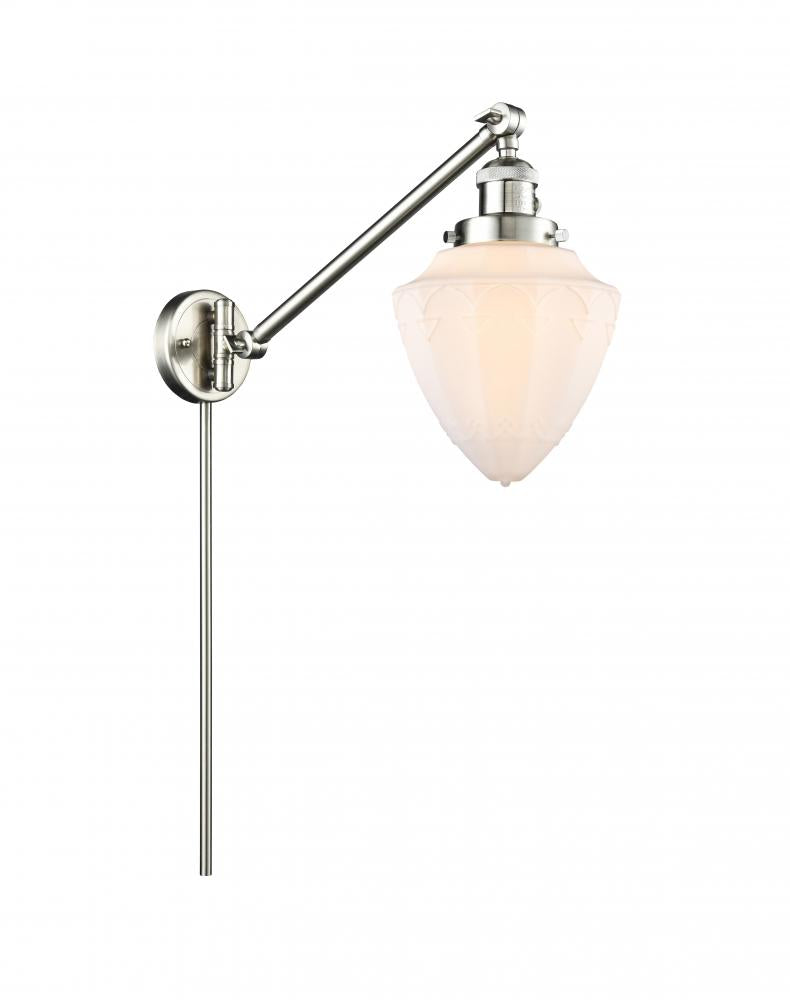 Innovations Lighting BULLET 237-SN-G661-7 Sconce Art Deco - Nickel