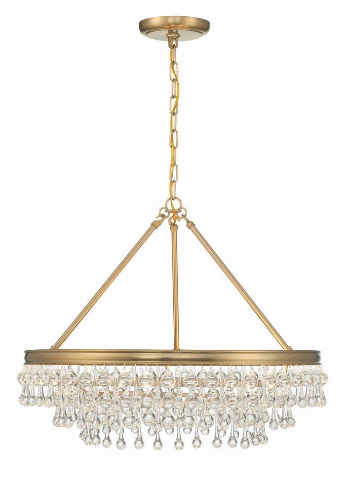 Crystorama CALYPSO 237-VG Chandelier Modern - Vibrant Gold