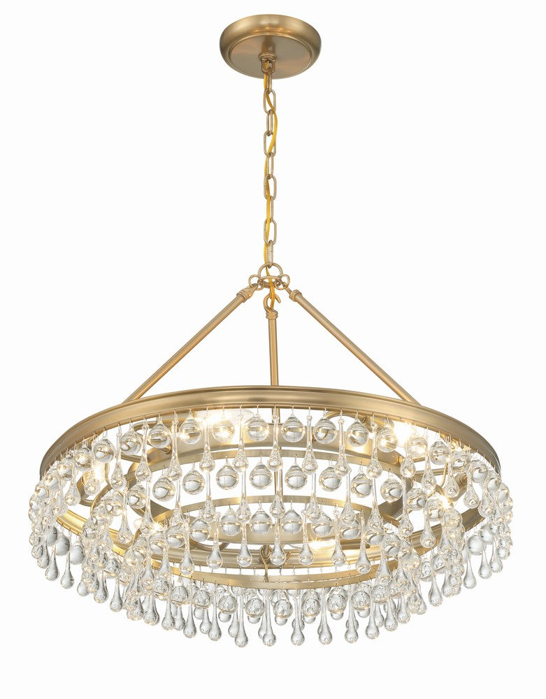 Crystorama CALYPSO 237-VG Chandelier Modern - Vibrant Gold