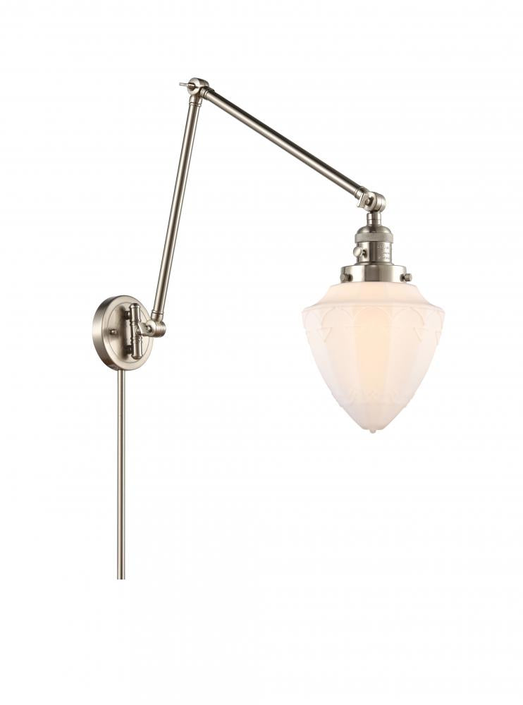 Innovations Lighting BULLET 238-SN-G661-7 Sconce Art Deco - Nickel