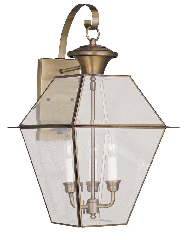 Livex Lighting WESTOVER 2381-01 Exterior Americana - Antique Brass