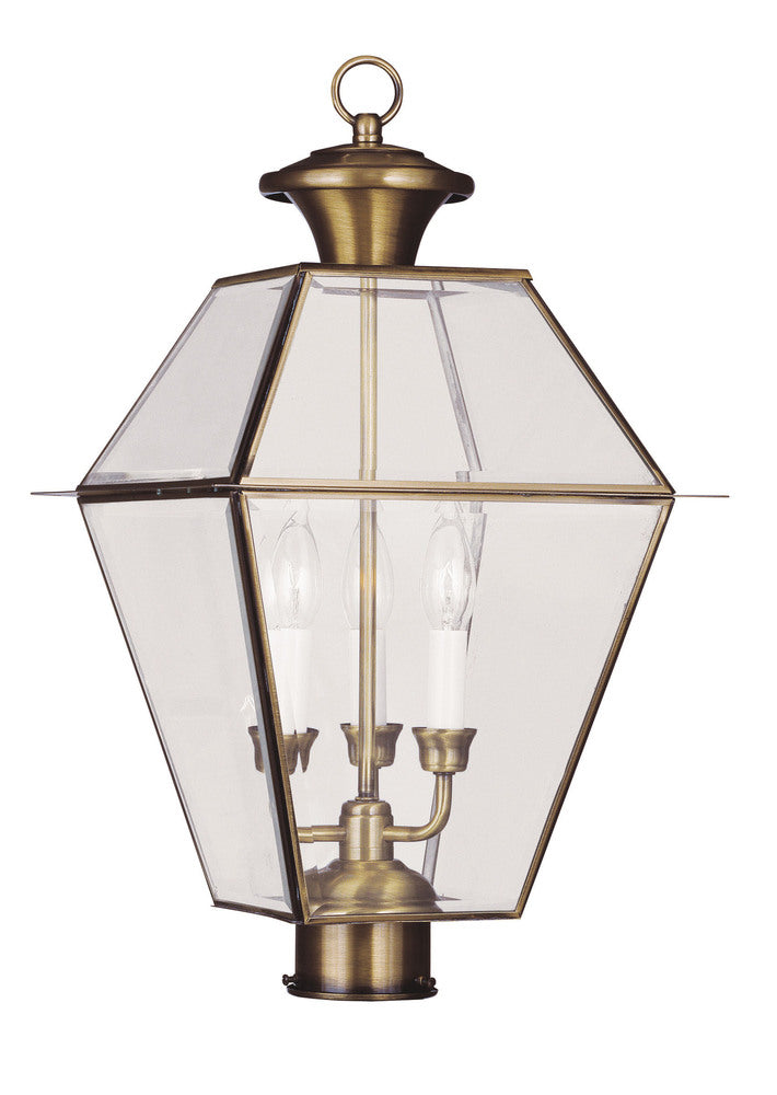 Livex Lighting WESTOVER 2384-01 Exterior Americana - Antique Brass