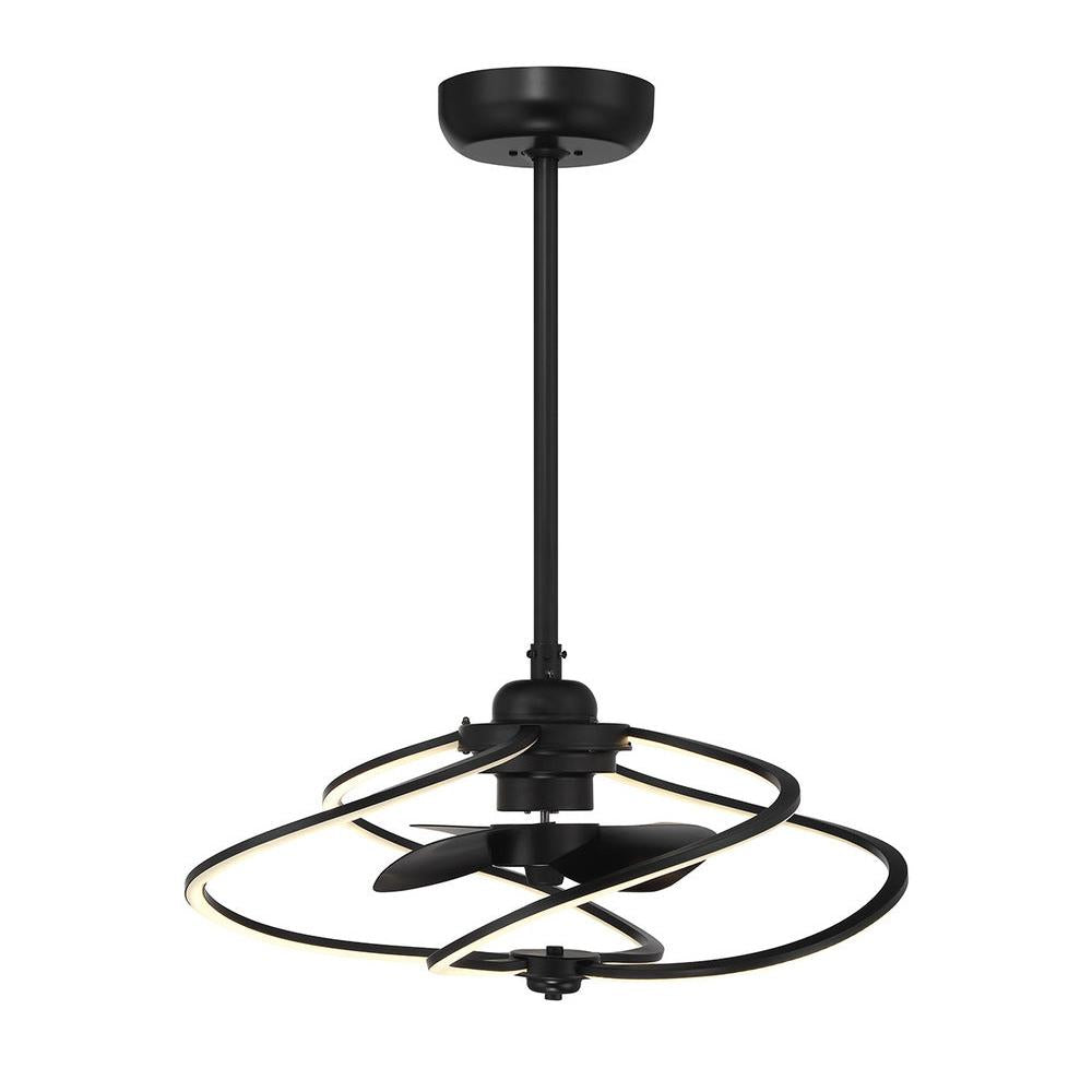Hydra LED Fan D'Lier in Matte Black