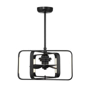 Lynx LED Fan D'Lier in Matte Black