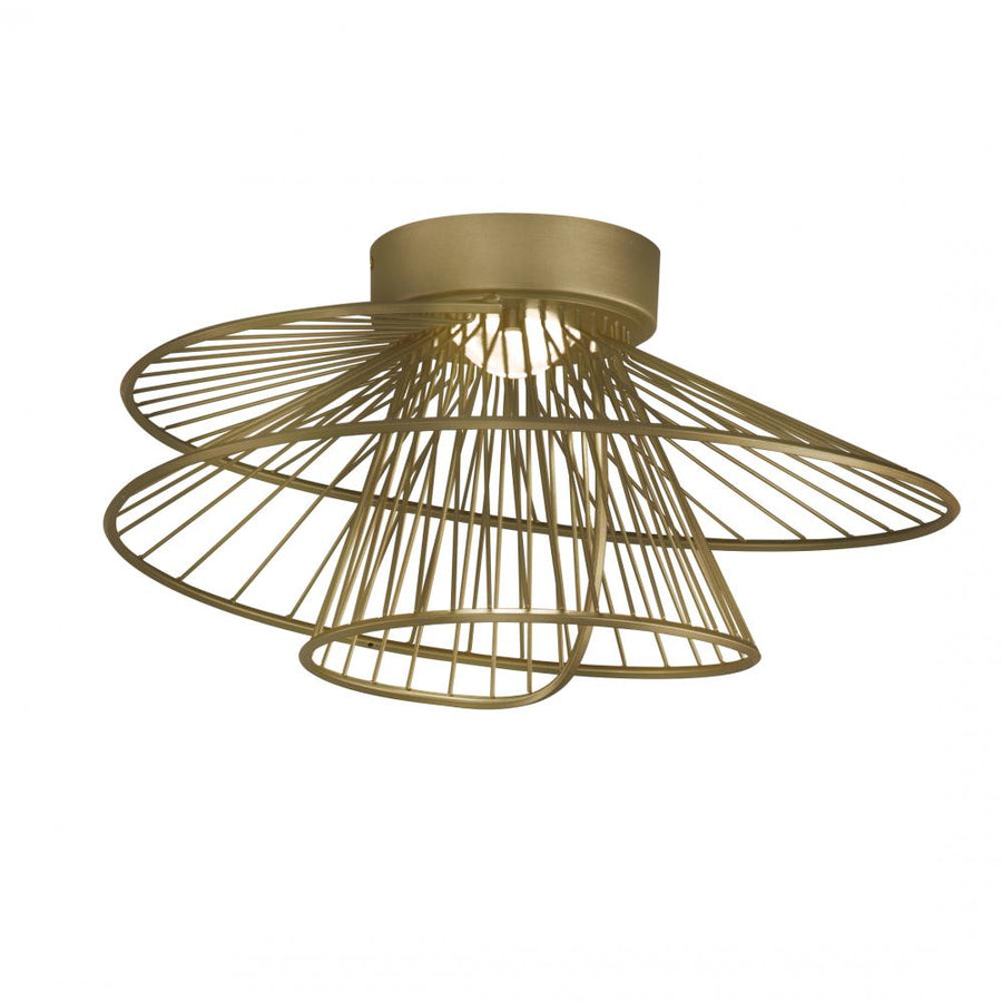 Maxim Lighting 24170NAB Zeta 20 Inch Flush Mount Light – Natural Aged Brass