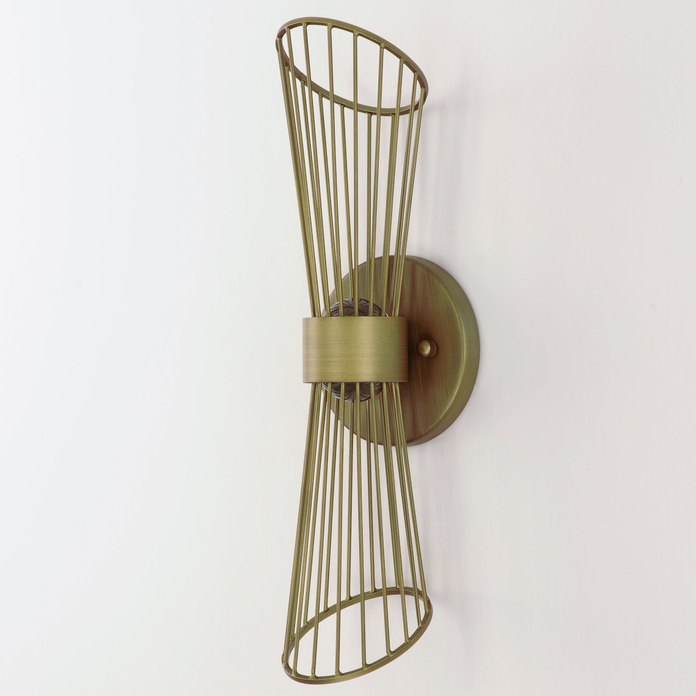 Zeta LED Wall Sconce - Natural Aged Brass